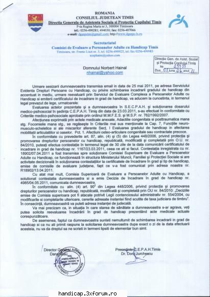 atasat va trimit raspunsul ce l-am primit de la ei. comisia expertiza medicala