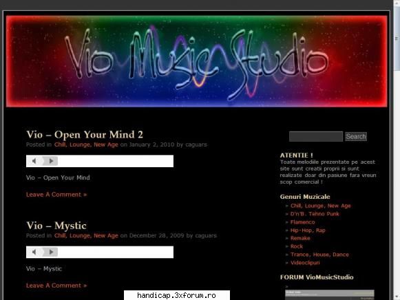 Reclama site, forum sau blog - Toate melodiile prezentate pe acest site sunt - Link
